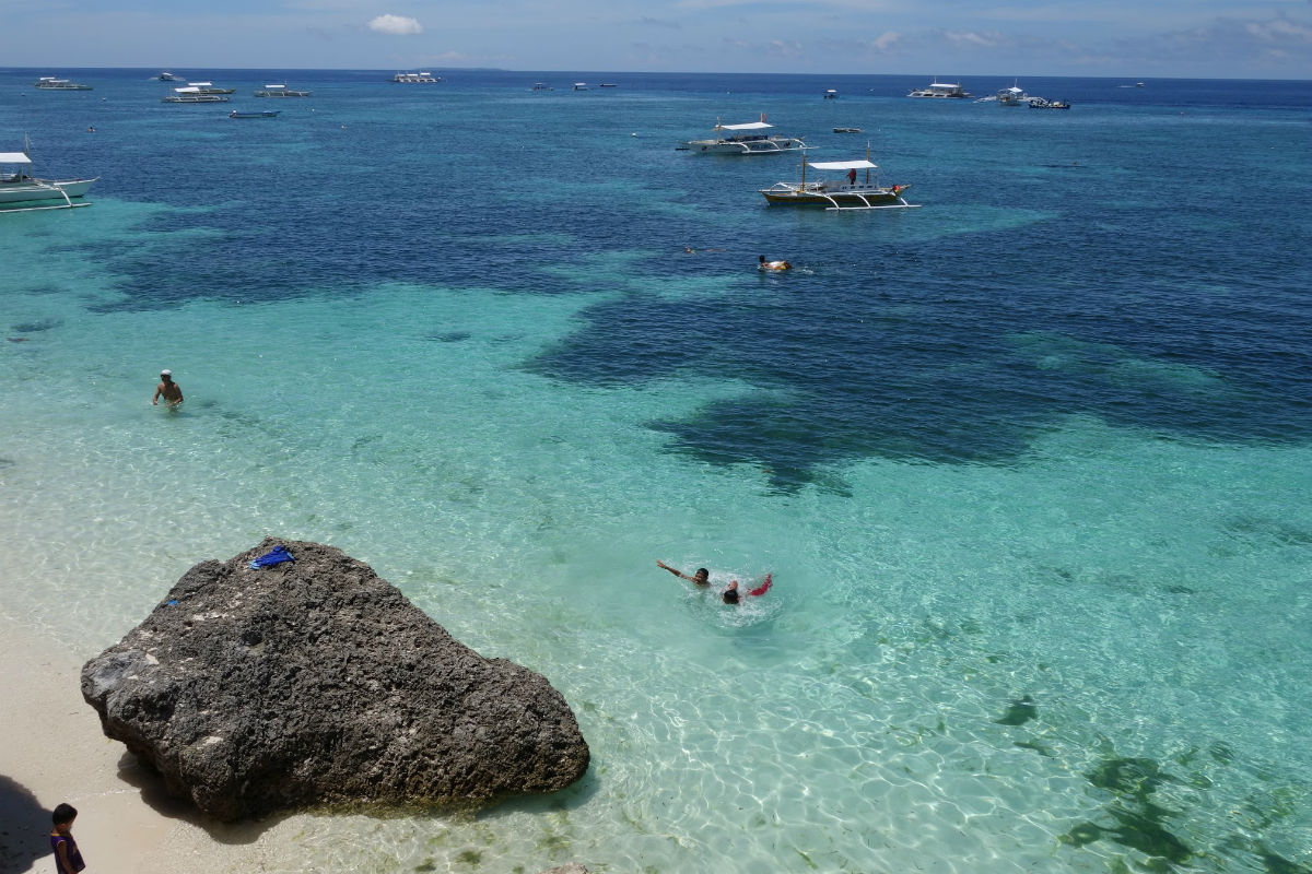 Alona Beach swimmers